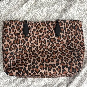Kate Spade Leopard Print Tote Bag - Brown and Black